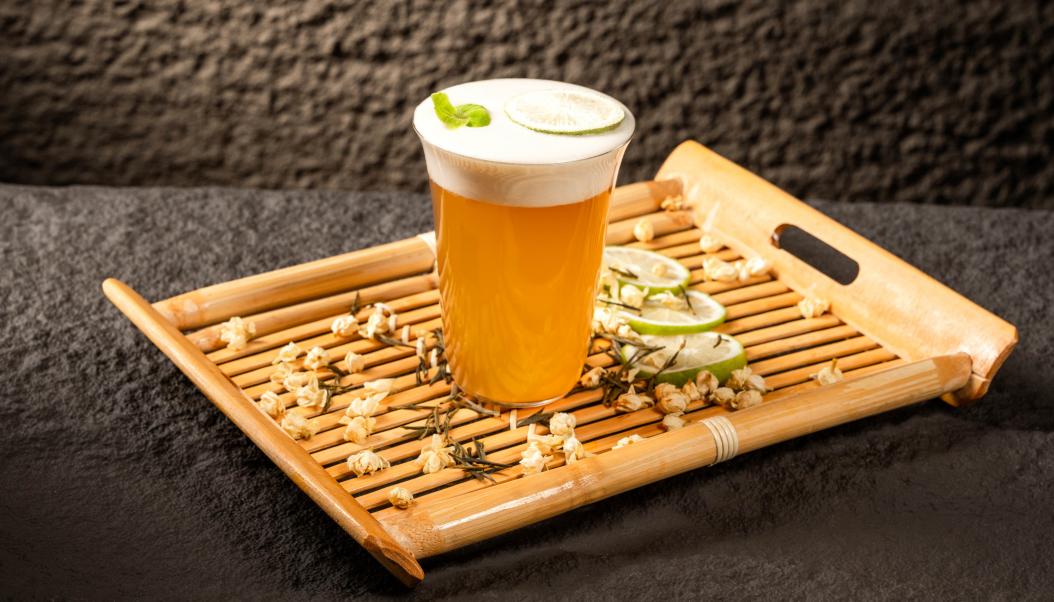 火鍋春季甜品，加盟店新品，抹茶奶豆腐！